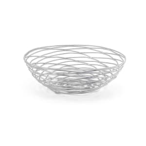 872-BBK013BCI22 8" Round Wireware™ Basket - Iron, Silver
