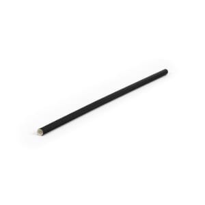 872-ASW005BKM88 5 1/2" Wrapped Paper Straw, Black