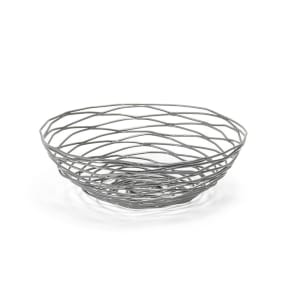 872-BBK013GYI22 8" Round Wireware™ Basket - Iron, Pewter