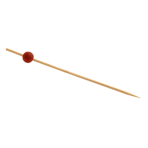 872-AST014RDB83 4 1/2" Bamboo Ball Pick, Red