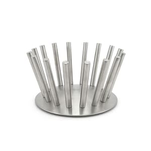 872-BBO019BCS30 9" Buffetware Mini Sundial Basket/Stand - Stainless Steel