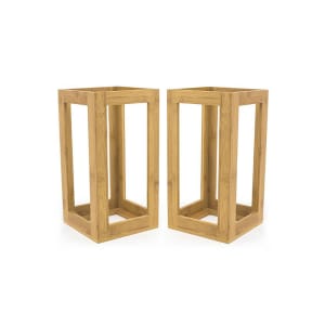 872-BRI010BBB28 2 Piece Buffetware Riser Set - Bamboo