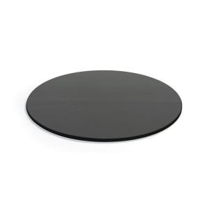 872-BHO058BKB20 14" Round B³ Buffet Building Blocks® Buffet Board - Bamboo, Black