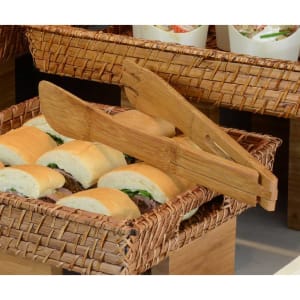 872-BUT021BBB23 12"L Bamboo Salad Tongs