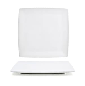872-DAP027WHP23 7 1/2" Square Canvas® Plate - Porcelain, White