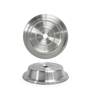 872-DCV002BSS23 9 1/2" Round Plate Cover - 2 1/4"H, Stainless Steel w/ Brushed Finish