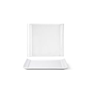 872-DAP036WHP23 5 1/2" Square Nouvelle Plate - Porcelain, White