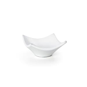 872-DBO091WHP23 2 oz Square Origami® Bowl - Porcelain, White