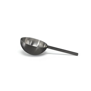 872-BUT032BKS23 6"L Round Ice Scoop, Stainless Steel, Matte Black
