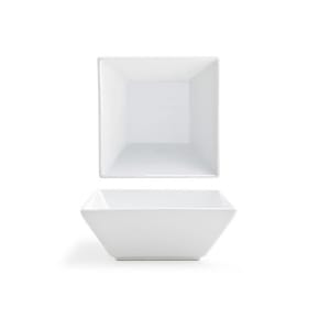 872-DBO152WHP23 10 oz Square Kyoto™ Bowl - 4 1/2" x 4 1/2", Porcelain, White