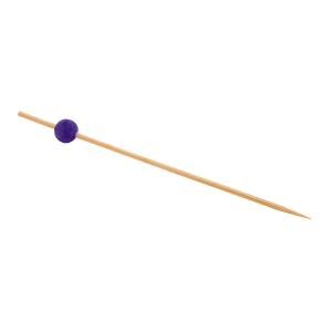 872-AST014PUB83 4 1/2" Bamboo Ball Pick, Purple