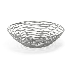 872-BBK007GYI22 10" Round Wireware™ Basket - Iron, Pewter