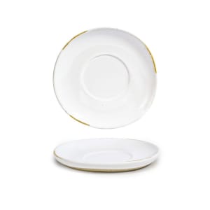 872-DCS070WHP23 4 1/2" Round Artefact™ Saucer - Porcelain, White