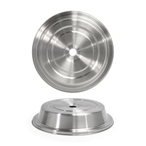 872-DCV004BSS23 11" Round Plate Cover - 2 1/4"H, Stainless Steel w/ Brushed Finish