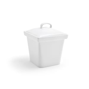 872-DBO076WHP22 Square 15 oz Condiment Jar - White