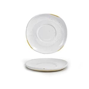 872-DCS070BEP23 4 1/2" Round Artefact™ Saucer - Porcelain, Ash