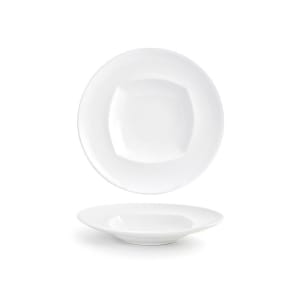 872-DBO031WHP23 11 oz Square Trillium Bowl - Porcelain, White
