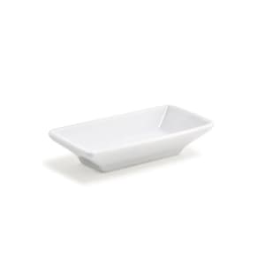 872-DSD029WHP23 1 oz Rectangular Kyoto™ Dish - Porcelain, White