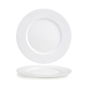 872-DOS016WHP12 12 1/2" Round Monaco Plate - Porcelain, White