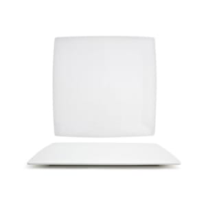 872-DOS017WHP21 12 1/2" Square Canvas® Plate - Porcelain, White