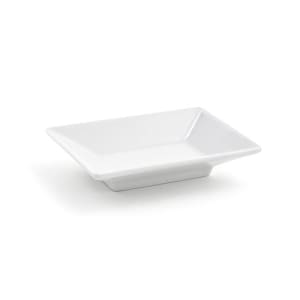 872-DSD031WHP23 2 oz Rectangular Kyoto™ Dish - Porcelain, White