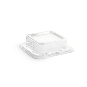 872-DCV063CLT28 5" Square Servewise® Disposable Plate Cover - Plastic, Clear