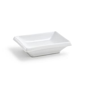 872-DSD025WHP23 2 oz Rectangular Dish - Porcelain, White