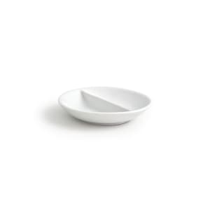 872-DSD038WHP23 2 oz Monaco Dish w/ (2) Compartments - Porcelain, White