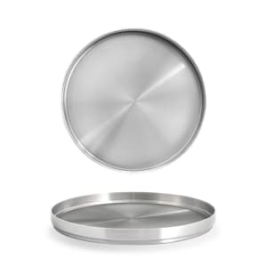872-DSP038BSS23 7 1/2" Round Soho Plate - Stainless Steel, Silver