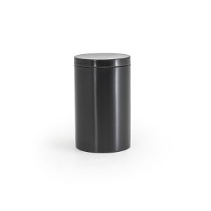 872-RJR024BKS23 10 oz Round Storage Jar - Stainless Steel, Matte Black