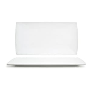 872-DDP044WHP21 Rectangular Canvas® Plate - 13" x 7", Porcelain, White