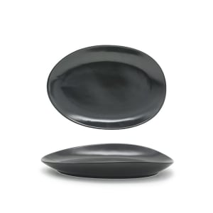 872-DSP033BKP22 Oval Tides™ Plate - 8" x 5 1/2", Porcelain, Mussel