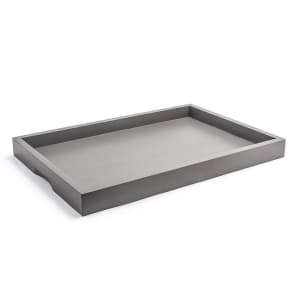 872-RRT005GYB11 Rectangular Serving Tray - 19" x 13" x 1 1/2", Bamboo, Smoke
