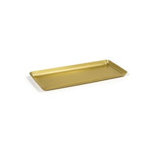 872-RTR037GOS22 Rectangular Tokyo Tray - 10" x 4 1/2", Stainless Steel, Matte Brass