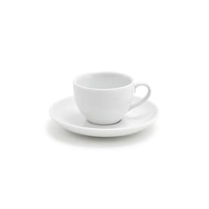 872-DCS043WHP22 2 1/2 oz Seattle Cup & Saucer Set - Porcelain, White