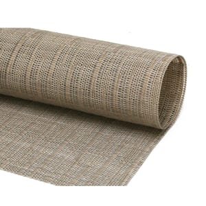872-RTL002TAV83 Rectangular Tan Placemat - 24" x 16 1/4", Woven Vinyl, Metroweave®