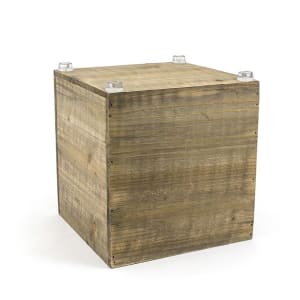 872-RWA013NAW20 8 1/4" Square Rustic Wood™ Display Riser - Wood, Natural