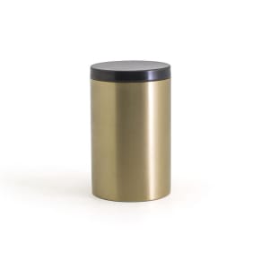 872-RJR028GOS23 10 oz Round Storage Jar - Stainless Steel, Matte Brass