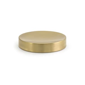 872-RSD012GOS13 4 1/4" Round Tokyo Dish - Stainless Steel, Matte Brass