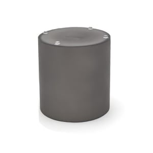 872-RWA011GYR10 8" Round Nassau Display Riser - Resin, Smoke