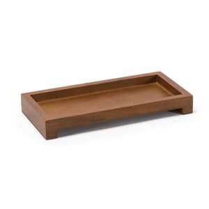 872-RTR029RUW22 Rectangular Serving Tray - 8" x 4" x 1", Rubberwood