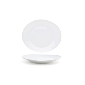 872-DSP015WHP13 Oval Ellipse™ Plate - 9" x 7 1/2", Porcelain, White