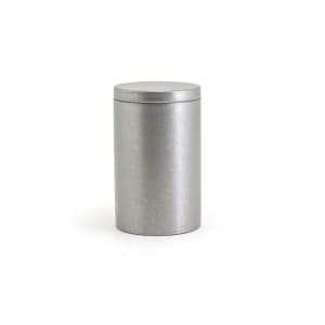 872-RJR024ANS23 10 oz Round Storage Jar - Stainless Steel, Antique