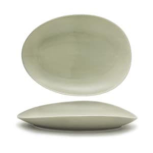 872-SPT055GYP20 Oval Tides™ Platter - 14 1/2" x 10 1/2", Porcelain, Pumice