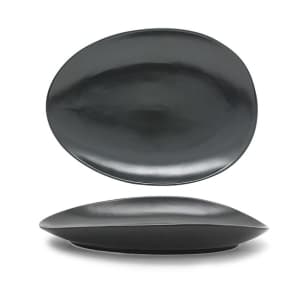 872-SPT055BKP20 Oval Tides™ Platter - 14 1/2" x 10 1/2", Porcelain, Mussel