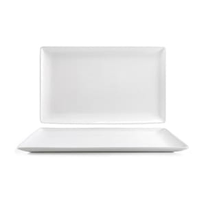 872-SPT065WHP20 21" x 13" Rectangular Mod® Platter - Porcelain, White