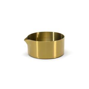 872-TCR014GOS23 5 oz Soho Pourer - Stainless Steel, Matte Brass