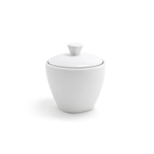872-TCS005WHP23 8 oz Sugar Bowl w/ Lid - Porcelain, White