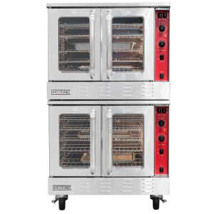 895-DCO2N Bakery Depth Double Full Size Convertible Gas Convection Oven - 108,000 BTU