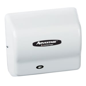 155-AD90 Automatic Hand Dryer w/ 25 Second Dry Time - White ABS, 100 240v/1ph